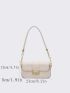 Chic PU Flap Shoulder Bag for Women Small Crossbody Handbags Vintage Purse Tote Bag