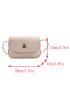 Mini Square Bag Fashionable Letter Embossed Twist Lock For PU For Daily Life