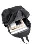 Drawstring Detail Functional Backpack Black For School Camping Bag