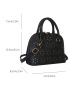 Hollow Out Design Dome Bag Small Double Handle For Daily