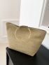 Medium Straw Bag Double Handle