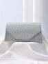 Glitter Envelope Bag Mini Flap For Club Party Prom, Perfect Bride Purse For Wedding, Prom & Party Events