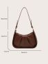 Small Hobo Bag Minimalist Ruched Detail