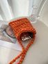 Mini Crochet Bag Neon Orange