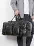 Vintage PU Weekend Bag For Men Travel Bag Big Tote Hand Luggage Duffel Handbag Shoulder Bag