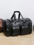 Vintage PU Weekend Bag For Men Travel Bag Big Tote Hand Luggage Duffel Handbag Shoulder Bag