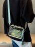 Mini Clear Square Bag With Coin Purse