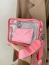 Mini Clear Square Bag With Coin Purse