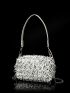 Mini Sequin Decor Colorblock Box Bag For Evening Party