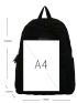 Checkered Pattern Letter Patch Decor Classic Backpack