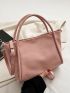 Minimalist Pink Tote Bag for Women