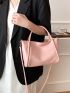 Minimalist Pink Tote Bag for Women