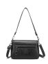 Minimalist Black Metal Decor Square Bag for Women