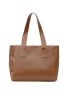 Minimalist Brown Shoulder Tote Bag for Women