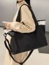 Oversized Shopper Bag Two Tone For Shopping