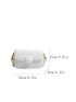 Minimalist White Crocodile Embossed Square Bag for Women