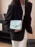 Mini Minimalist Blue Square Bag for Women