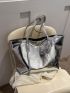 Metallic Shoulder Tote Bag Funky for Women