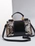 Sequin Detail Tote Bag Black for Women, Mothers Day Gift For Mom