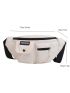 Letter Patch Decor Unisex Waist Bag Pocket Front