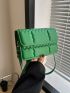 Mini Flap Square Bag Quilted Pattern Minimalist