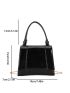 Mini Flap Square Bag Minimalist Black