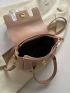Small Square Bag Dusty Pink Fashionable Turn Lock For Work