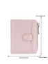 Crocodile Embossed Small Wallet Pink Fashionable Credit Card Holder For Daily