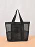 Mesh Shopper Bag Large Capacity Beach Bag