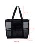 Mesh Shopper Bag Large Capacity Beach Bag