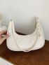 Medium Hobo Bag Minimalist Solid Color For Daily Outing