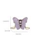 Mini Butterfly Design Novelty Chain Buckle Decor Purple