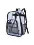 Clear Classic Backpack Pocket Front Fashion For School