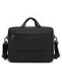 Zip Front Briefcase Oversized Black For Work