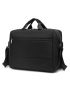 Zip Front Briefcase Oversized Black For Work