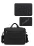 Zip Front Briefcase Oversized Black For Work