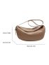 Large Capacity Hobo Bag PU Minimalist For Daily Life