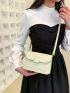 Mini Minimalist Green Square Bag Flap Design