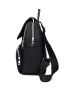 Pocket Front Flap Backpack Polyester Preppy For School