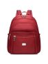 Metal Decor Classic Backpack Minimalist Waterproof