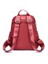 Metal Decor Classic Backpack Minimalist Waterproof