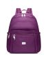 Metal Decor Classic Backpack Minimalist Waterproof