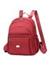 Metal Decor Classic Backpack Minimalist Waterproof