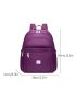 Metal Decor Classic Backpack Minimalist Waterproof