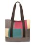 Fashion Colorblock Shopper Bag for Women