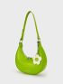 Flower Design Hobo Bag Zipper Cute