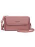 Fashion Women's Long Wallet Double Zipper Large Capacity Cross Bag Mobile Phone Bag