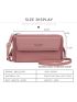 Fashion Women's Long Wallet Double Zipper Large Capacity Cross Bag Mobile Phone Bag