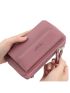 Fashion Women's Long Wallet Double Zipper Large Capacity Cross Bag Mobile Phone Bag