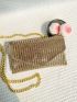 Mini Rhinestone Decor Envelope Bag for Party